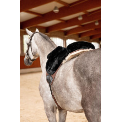 Sottosella in pelle di pecora Horze Nero