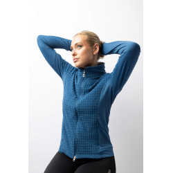 Giacca da equitazione in pile Darcey Horze Celeste Blu