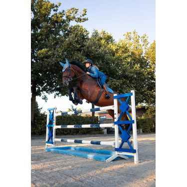 Giacca da equitazione in pile Darcey Horze Celeste Blu