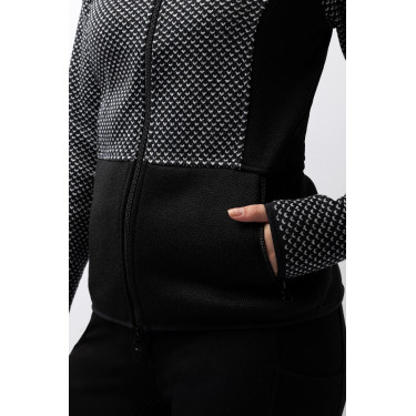 Giacca in pile Neve Horze Caviale nero