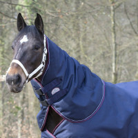 Copricollo Equithème Tyrex 1200 D 0g Marino / bordeaux