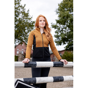 Giacca in pile Neve Horze Marrone dorato