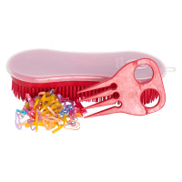 Spazzola Perfection ed elastici per criniera Imperial Riding Tango Rosso
