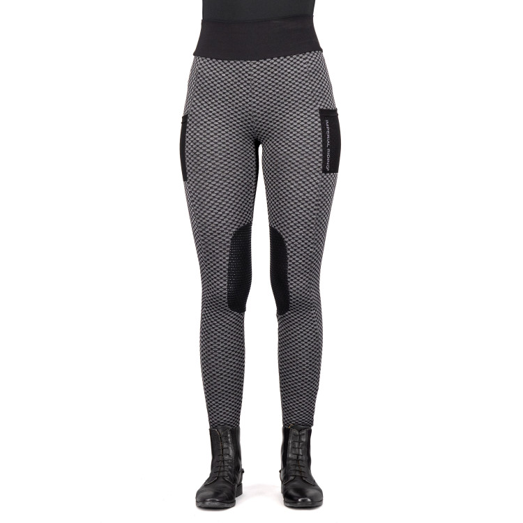 Leggings da equitazione Imperial Riding Diamond Bubble Kneegrip Leggings da equitazione Imperial Riding Diamond Bubble Kneegrip