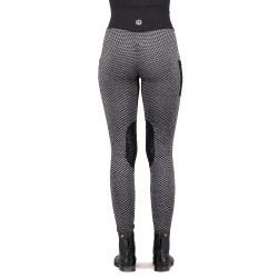 Leggings da equitazione Imperial Riding Diamond Bubble Kneegrip Nero