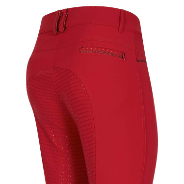 Pantaloni da equitazione Imperial Riding El Capone FullGrip Tango Rosso