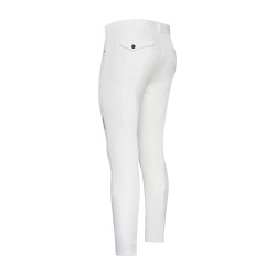 Pantaloni da equitazione Euro-Star Camillo FullGrip da uomo Bianco