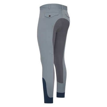 Pantaloni da equitazione Euro-Star Camillo FullGrip da uomo Titanio Grigio