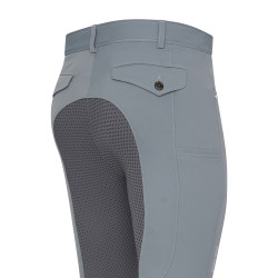 Pantaloni da equitazione Euro-Star Camillo FullGrip da uomo Titanio Grigio