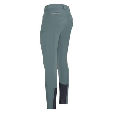 Pantaloni da equitazione Euro-Star Arista Fashion dia. FullGrip Castano scuro Blu