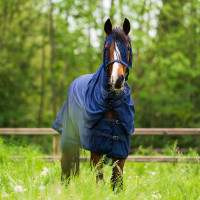 Coperta anti-mosche con copricollo rimovibile Imperial Riding Reese Blu navy