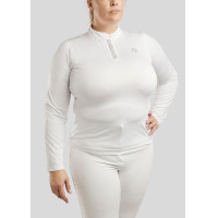 Polo Montar Briella a maniche lunghe crystal Rose gold Curve donna Marrone