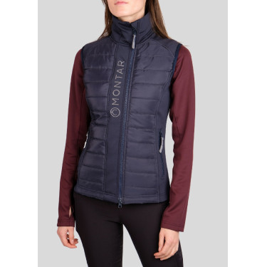 Giubbotto smanicato Montar Emma donna Marina Blu marino