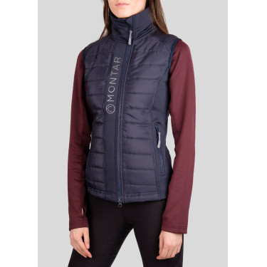 Giubbotto smanicato Montar Emma donna Marina Blu marino