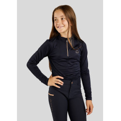 Polo Montar Everly bambino maniche lunghe rosa oro Marina Blu marino Polo Montar Everly bambino maniche lunghe rosa oro Marina Blu marino