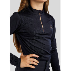 Polo Montar Everly bambino maniche lunghe rosa oro Marina Blu marino Polo Montar Everly bambino maniche lunghe rosa oro Marina Blu marino