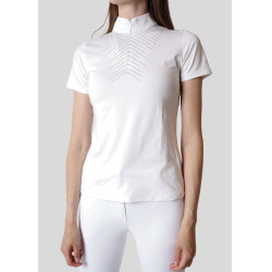 Polo da concorso Montar Bling maniche corte donna