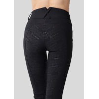 Leggings Montar Michelle logo full grip donna Nero / oro rosa