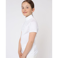 Polo da concorso Montar Bling Junior Bianco