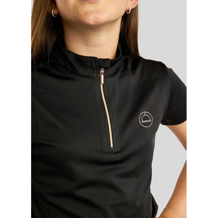 Polo Montar Everly bambino maniche corte rosa oro Polo Montar Everly bambino maniche corte rosa oro
