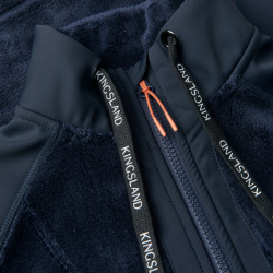 Gilet senza maniche Kingsland in pile corallo da donna KLVania Marina Blu marino