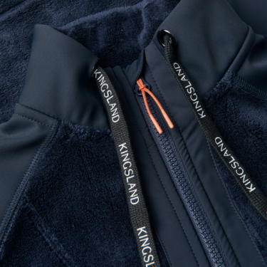 Gilet senza maniche Kingsland in pile corallo da donna KLVania Marina Blu marino