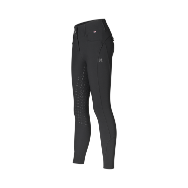 Pantaloni Kingsland full grip a vita media da donna KLKimi A-Shape Nero Pantaloni Kingsland full grip a vita media da donna KLKimi A-Shape Nero