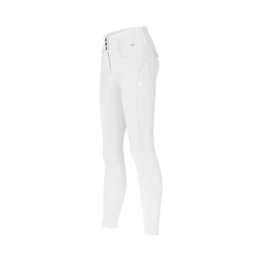 Pantaloni Kingsland full grip a vita media da donna KLKimi A-Shape Bianco