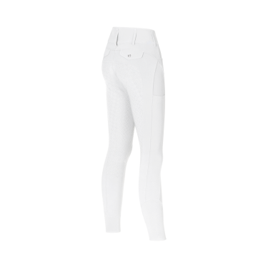 Pantaloni Kingsland full grip a vita media da donna KLKimi A-Shape Bianco