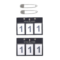 Porta numero Kingsland 3 tasche venduto in confezione da 2 Marina Blu marino