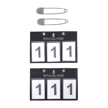 Porta numero Kingsland 3 tasche venduto in confezione da 2 Marina Blu marino