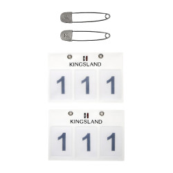 Porta numero Kingsland 3 tasche venduto in confezione da 2 Bianco Porta numero Kingsland 3 tasche venduto in confezione da 2 Bianco
