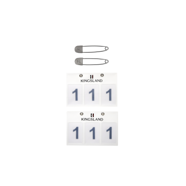 Porta numero Kingsland 3 tasche venduto in confezione da 2 Porta numero Kingsland 3 tasche venduto in confezione da 2