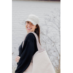 Berretto con logo in gomma Kentucky Beige