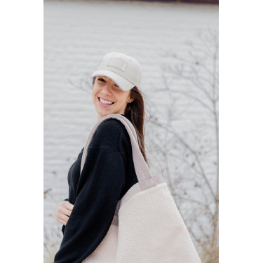 Berretto con logo in gomma Kentucky Beige