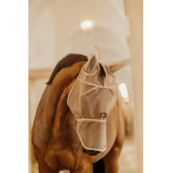 Maschera anti-mosche Classic con orecchie e coprinasso Kentucky Beige Maschera anti-mosche Classic con orecchie e coprinasso Kentucky Beige
