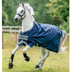 Coperta Horseware Amigo® Bravo 12 Original 250g 1200D Marina / grigio titanio / argento Blu marino
