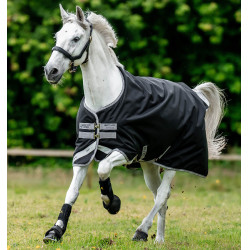 Coperta Horseware Amigo® Bravo 12 Original 250g 1200D Nero / grigio titanio / argento