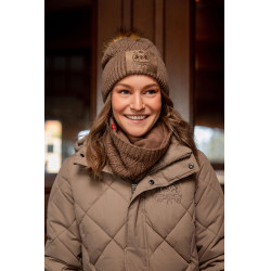 Scaldacollo B Vertigo lavorato a maglia Faye Marrone fango Beige