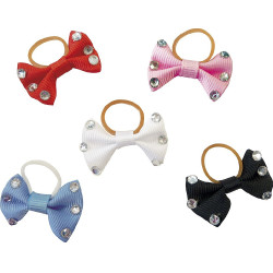 Fiocchi per trecce Equithème con strass trasparenti
