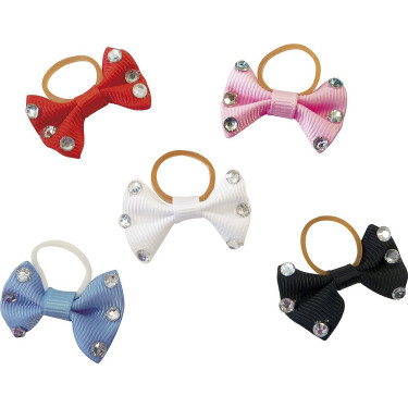 Fiocchi per trecce Equithème con strass trasparenti Fiocchi per trecce Equithème con strass trasparenti