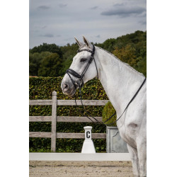 Briglia collezione Dy'on dressage cuoio tondo Capezzina Combinata Larga