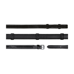 Redini Dy'on collezione dressage cuoio piatto Da Briglia Tutto Cuoio Con 7 Fermagli 5/8"