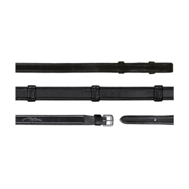 Redini Dy'on collezione dressage cuoio piatto Da Briglia Tutto Cuoio Con 7 Fermagli 5/8"