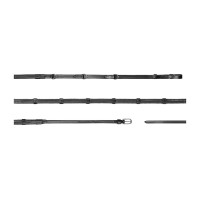 Redini Howlett Dy'on 3 "D" in gomma 1/2'' con 7 fermagli Nero