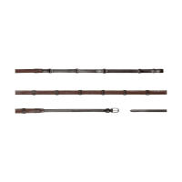 Redini Howlett Dy'on 3 "D" in gomma 1/2'' con 7 fermagli Marrone