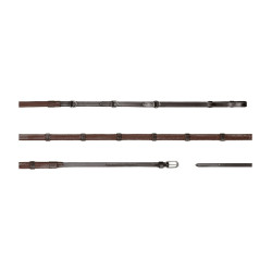 Redini Howlett Dy'on 3 "D" in gomma 1/2'' con 7 fermagli Marrone