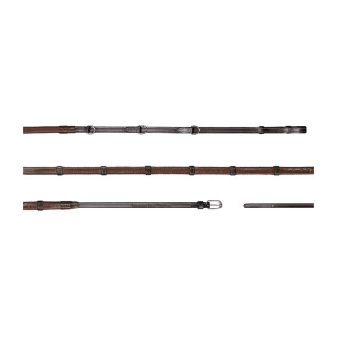 Redini Howlett Dy'on 3 "D" in gomma 1/2'' con 7 fermagli Marrone