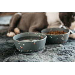 Ciotola per cane Bamboo Terrazzo Kentucky Grigio