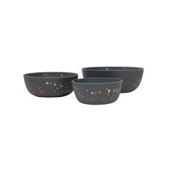 Ciotola per cane Bamboo Terrazzo Kentucky Grigio